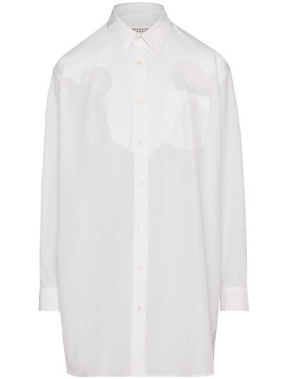 Maison Margiela Oversized Cotton Shirt In White