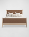 CARACOLE RHYTHM LEATHER QUEEN BED