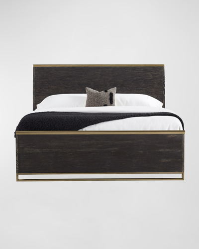 Caracole Remix Wood King Bed In Dark Brown