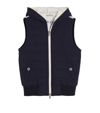 BRUNELLO CUCINELLI WATER-RESISTANT HOODED GILET (4-12+ YEARS)