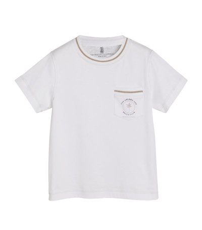 Brunello Cucinelli Kids' The Golden Age T-shirt (4-12+ Years) In White