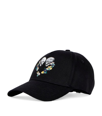 The Kooples Embroidered Cap In Black