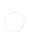 Sophie Bille Brahe Peggy Fontaine Short Strand Necklace With Pearl Clusters In White