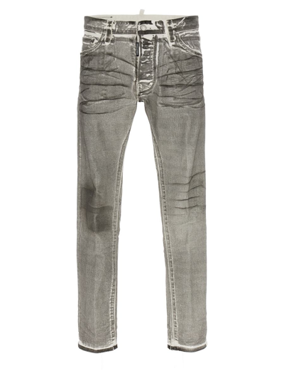 Dsquared2 Cool Guy Mid-rise Slim-fit Jeans In Grey