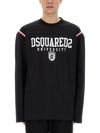 Dsquared2 Varsity Logo T-shirt In Black