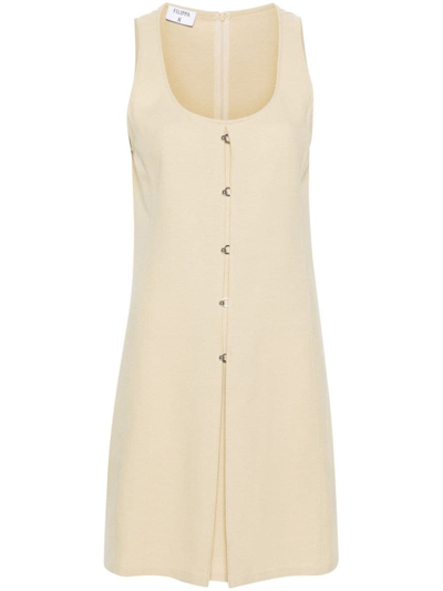 Filippa K The Re:sourced Crepe Mini Dress In 9948 Matcha Green