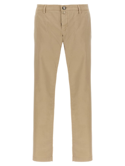 Jacob Cohen Bobby Slim-fit Cotton Chinos In Beige