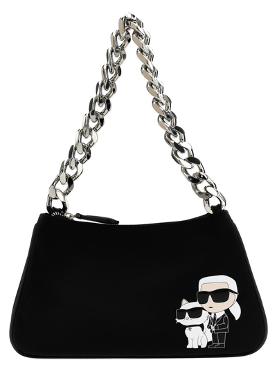 Karl Lagerfeld 'ikonik 2.0' Shoulder Bag In Black