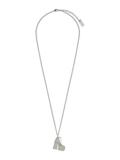 Marc Jacobs Kiki Statement-pendant Necklace In Silver
