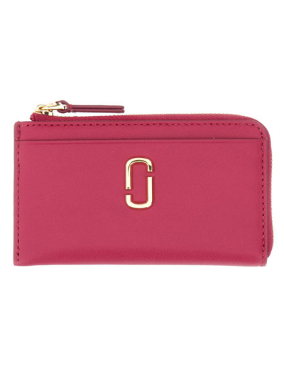 Marc Jacobs The J Marc Wallet In Fuchsia