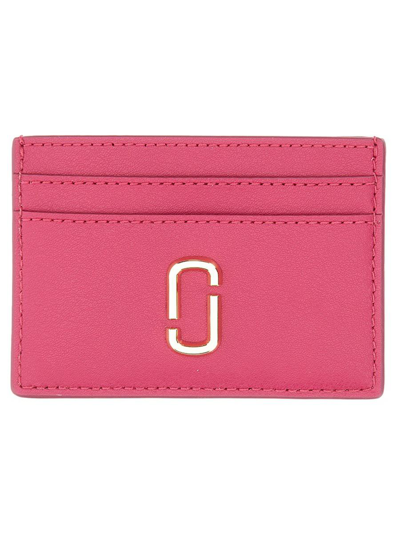 Marc Jacobs Card Holder The J Marc In Fuchsia