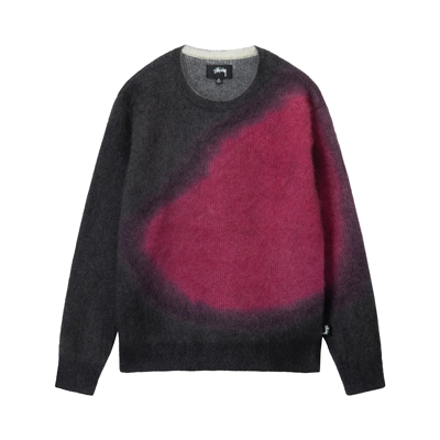 Pre-owned Stussy Brushed Dot Sweater 'black'