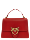 Pinko Love One Top Handle Hand Bags Red In Red