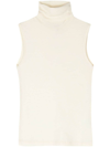 Rohe Open Back Mohair-blend Knit Top In White