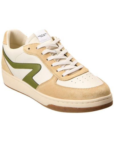 Rag & Bone Beige & White Retro Court Sneakers