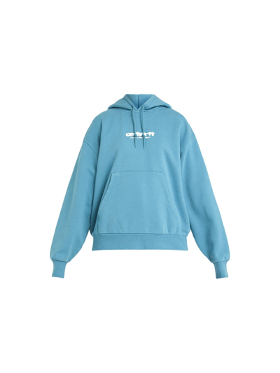 Carhartt Women's Hooded Ink Bleed Sweatshirt Blue