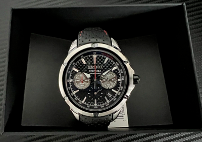 Pre-owned Seiko Coutura Motor Sports Race Car Architecture Quartz Chronograph Ssb437-new