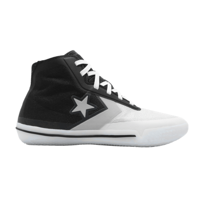 Pre-owned Converse Build It Up All Star Pro Bb Hi Black White 166803c