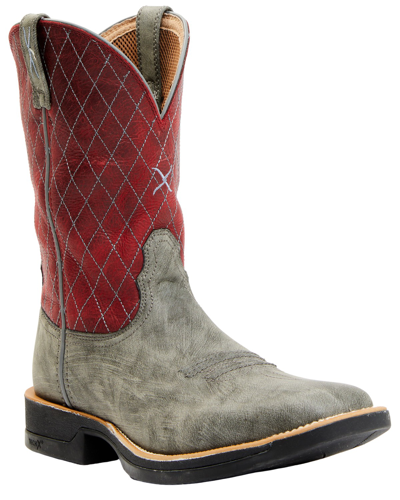 Pre-owned Twisted X Men's Tech X Performance Western Boot - Broad Square Toe - Mxw0005 In Red