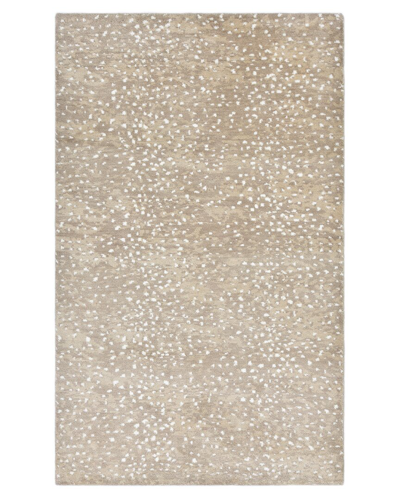 Solo Rugs Modern Hand-knotted Wool Rug In Brown