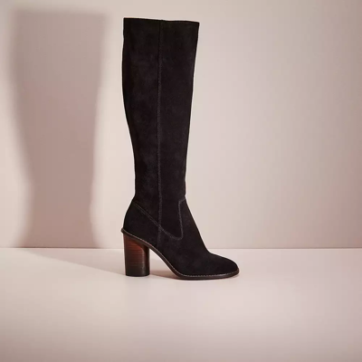 Coach Restored Ombre Heel Boot In Black