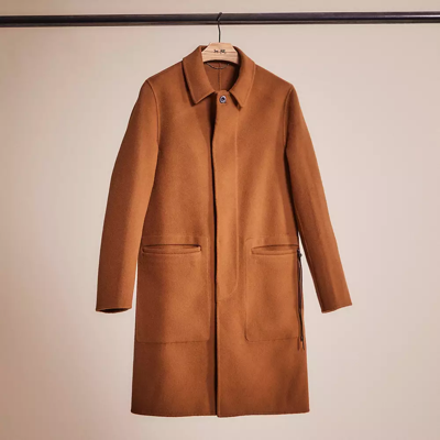 Coach Restored Double Faced Coat In Gold