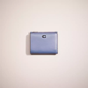 Coach Restored Bifold Snap Wallet In Pewter/washed Chambray