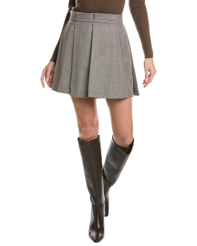 Brunello Cucinelli Wool-blend Skirt In Gray