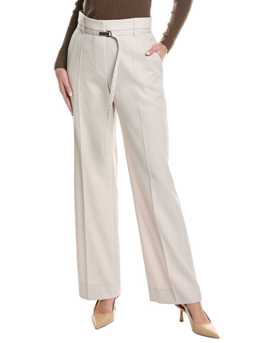 Brunello Cucinelli Wool Pant In White