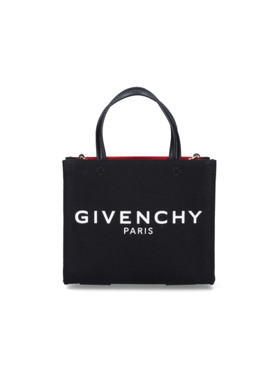 Givenchy Mini G-tote Bag In Black  