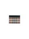 BURBERRY CHECK PATTERN CARD HOLDER