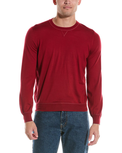Brunello Cucinelli Wool & Cashmere-blend Sweater In Red