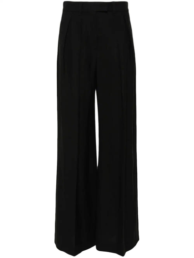 Brunello Cucinelli Wide Leg Pants In Black  