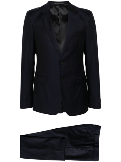 Prada Single-breasted Wool Suit In Blue