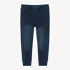 BOBOLI BOYS DARK BLUE DENIM-LOOK JOGGERS