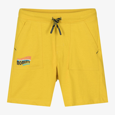 Boboli Babies' Boys Yellow Cotton Drawstring Shorts