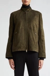 MAX MARA JENE SUEDE BIKER JACKET