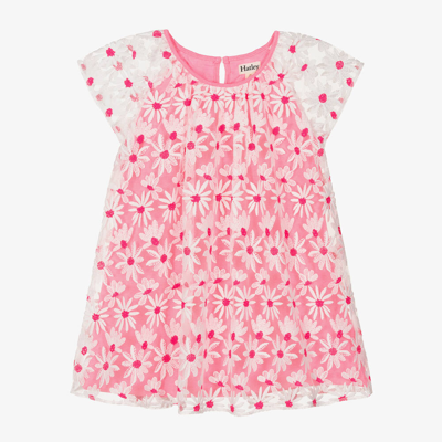 Hatley Babies' Girls Pink Embroidered Daisy Tulle Dress