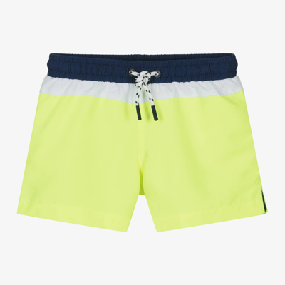 Sunuva Kids' Boys Neon Yellow Swim Shorts