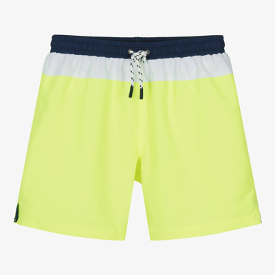 Sunuva Teen Boys Neon Yellow Swim Shorts