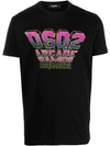 DSQUARED2 COTTON T-SHIRT WITH GRAPHIC PRINT
