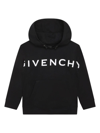 Givenchy Logo Cotton-blend Hoodie In Black