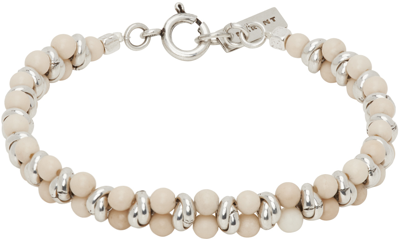 Isabel Marant Off-white Snowstone Bracelet In Ecru