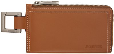 Jacquemus Tan Les Classiques 'le Porte Zippé Cuerda' Wallet In 811 Light Brown 2