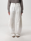 Darkpark Audrey Bow Denim Carpenter Jeans In Weiss