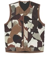 NORSE PROJECTS PETER CAMO NYLON INSULATED waistcoat