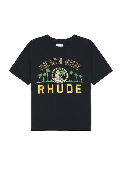 Rhude Palmera Tee In Black