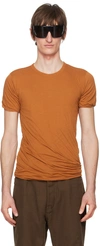 Rick Owens Orange Double T-shirt In 53 Clay