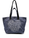 See By Chloé Blue Je T'aime Denim Tote Bag In Blue