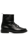 THOM BROWNE POLISHED FINISH BOOTS - MEN'S - CALF LEATHER/RUBBER